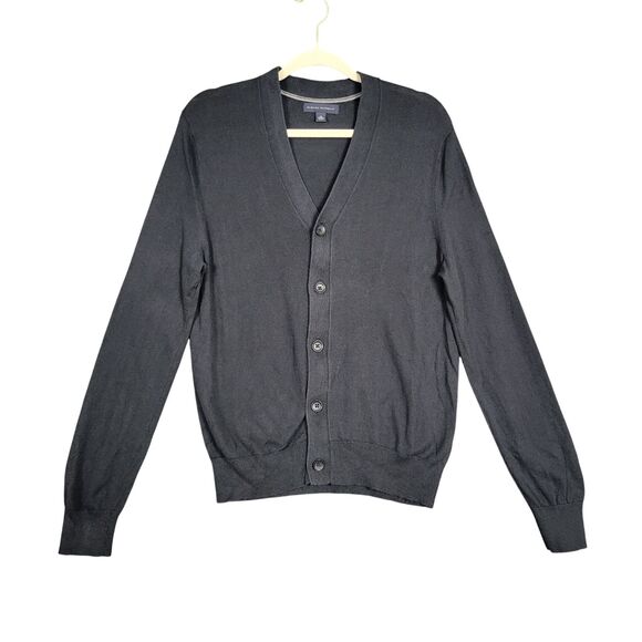 Banana Republic Sweaters - BANANA REPUBLIC Black Silk Cashmere Blend Button Cardigan Academia SIZE SMALL